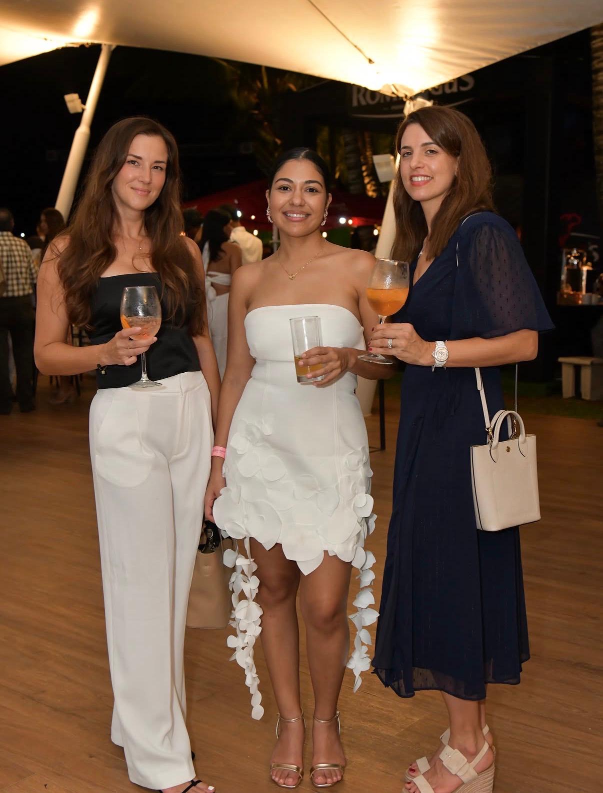 Vanesa Cueto with guests at the Casa de Campo Food & Wine Festival